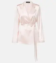 [Joseph] Joseph Joubert silk satin blazer AU 14 blue