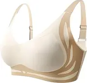 [Generic] Super Gather Bra Soft Comfortable Gather Bra Wireless Up Bra Lift Bra Women Lingerie Everyday Sports Bras High Support Sports Bras