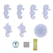 Diy Hippocampus Wind Chime Crystal Epoxy Mold Pendant Wall Hanging Mold