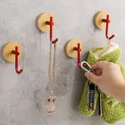 Waterproof Wall-mounted Hook Punch Free Coat Storage Rack Bathroom