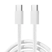 USB-C to USB-C Fast Charging Data Cable 1m Nylon Braided for iPhone 15