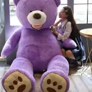 100-260cm Cheap Giant Unstuffed Empty Teddy Bear Skin Coat Soft Big Skin Shell Semi-Finished Plush Boys Classic Kids Doll Gift 200cm Bearskin shell...
