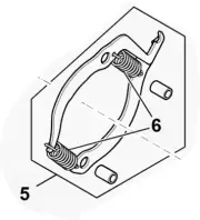 Set Of Components for Brake Chain Chainsaw MSA60 Original STIHL MA040071000