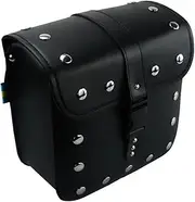 Motorbike Travel Bag Universal Motorcycle Saddle Bags Pu Leather Side Tool Bag Luggage Bags Black Fits for Harley Touring Motor Pannier Bag