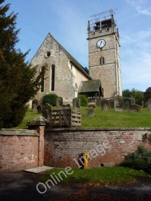 Photo 6x4 Saxby All Saints Church Seen looking up the hillside from the e c2009