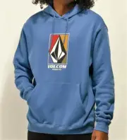 VOLCOM Boys' CATCH 91 Pullover Hoodie - Blue - XL - NWT