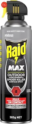 Max Outdoor Home Barrier Spider Killer Spray 385G Spiders Cockroaches Ants Contr