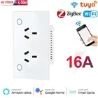 WIFI Touch LED Power Point Panel GPO Socket Outlet 16A For Smart Google Alexa