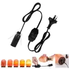 Salt Lamp Power Cord E14 Cable Dimmer ON/OFF Button Switch For Screw Lamps Bulbs