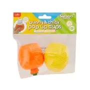 2 Pack ToyMania The Sensory Toy Box Bunny and Chick Pop Up Cups