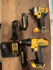 DEWALT 20V Max Cordless Drill Combo Kit, 2-Tool (DCK240C2), Drill Driver/Impact