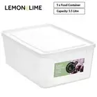 5 x 5.5L Plastic Storage Container Box Food Grade Fridge Freezer Organiser Box