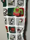 Snoopy Throw Blanket | Peanuts Christmas White Checkered Wreath Soft NWT ❤️
