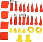 1 Set Glue Sealant Cones Nozzles Caulking Nozzle Craft Glue Caulking Sealing Nozzle Caulking Nozzles Caulk Tool Kit Caulking Nozzle Applicator Mixing Tool for Resin Stainless Steel