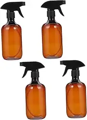 PLAFOPE 4 Pcs Refillable Spray Bottles for Essential Oils Hair Care and Versatile Mist and Stream Sprayer with Clear Measurement Markings