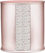 Zahari Home Sinatra Waste Basket Decorative Beautiful Designs Bathroom Bedroom Living Room Decor, Blush