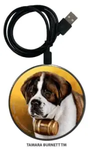 Saint Bernard Zoomies Phone and Device Charger
