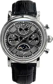 [Sugess] MoonPhase Master Seagull ST1908 Movement Sapphire Crystal Men's Chronograph Mechanical Watch 1963, Vintage