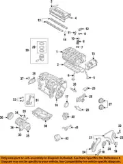 VOLKSWAGEN OEM 12-23 Atlas Cross Sport Engine Parts-Oil Pan 03H103601AK (for: Volkswagen)