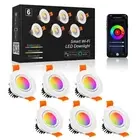 6 Pack 2 Inch Smart LED Recessed Lighting, 5W WIFI Recessed LED Lights, Dimma...