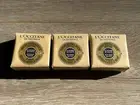 L'Occitane Travel Set of 3 Verbena Extra Gentle Soap Bars 50g 1.7 oz Each