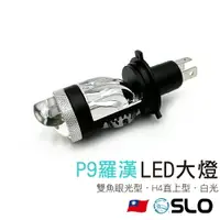 在飛比找樂天市場購物網優惠-SLO【P9羅漢 直上型LED魚眼大燈】汽車用 H4 雙魚眼