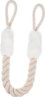 Abaodam Safety Finger Slam Pinch Guard Door Pull Handle Rope Flex Latch Pet Door Door Strap Latch 60cm White Cotton Rope