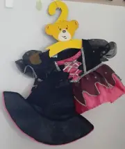Build-A-Bear Halloween Witch Costume Teddy Bear Clothes Outfit, New