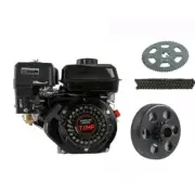 7HP 210cc OHV Horizontal Gas Engine Motor kit 20mm Shaft #35 Clutch 170/168F ATV