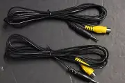 2 PCS 7 ft Headphone Jack Plug 3.5mm Aux in to 1 Female RCA video Y Cord Cable