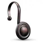 CHICTIE Bronze Shower Curtain Hooks RingsOil Rubbed Decorative Shower Curtain...