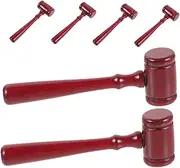 HOMSFOU Educational Boys and Girls Mini Gavel Wooden Judge Toy for School Performances Halloween