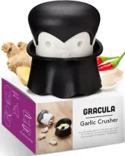 Gracula Garlic Crusher, Garlic Peeler, Also for Ginger, Nuts, Chili, Herbs - Twi