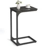 VASAGLE C-Shaped End Table, Small Side Table for Couch, Sofa Table with Metal...