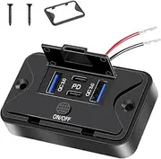 Car Phone Charger | Outlet Quick Car Charger Socket,Fast Charging Quick Rapid Multiple Portable Outlet Auto Automobile Devices Mobile for Road Trips