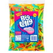 Big Lolly Snakes Party Pack Fresh - 2 KILO BAG - EXCELLENT VALUE!!!!