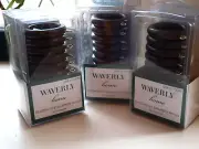 BRAND NEW 3 Boxes of 7 Small Waverly Dark Brown Wood Curtain Rings =21
