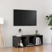 NNEVL TV Cabinet Grey 107x35x37 cm Chipboard