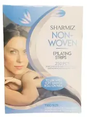SHARMIZ Non-Woven Epilating Strips 250 Pcs Two Sizes 2.8 x 7.9 & 1.5 x 4 - NEW