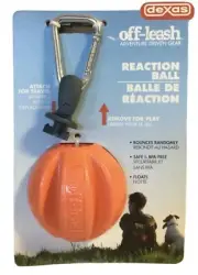 Dexas Off-Leash Adventure Driven Gear Reaction Ball For Dogs Floats & Bounces