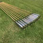 6/12/24pcs Wooden Arrows 32inch with Turkey Feather for 25-70lbs Bow for Longbow