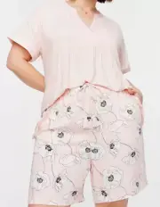 NWT LADIES PETER ALEXANDER PEACH POPPY PYJAMA SET SIZE XS