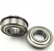 2pcs F6800ZZ F6801ZZ F6802ZZ F6803ZZ F6804ZZ F6805ZZ 25x37x7mm Flange Thin Wall Ball Bearing Metal Shielded Flanged Bearings Bearings(F6804zz 20x32x7mm)