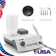 USA Dental Wireless Control Ultrasonic Scaler+LED Handpiece+Tips+Bottle VRN-A8