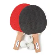 Essentials Duel 2-Player Table Tennis Racket Set with 2 Ping Pong Paddles & 3...