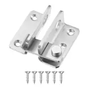 Flip Latch, Gate Latches Slide Bolt Latch Door Lock Catch, Silver Tone