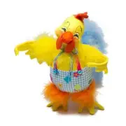 Charming EASTER ROOSTER 8" Annalee Poseable Figure Holiday Table Decoration