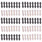 10PCS Picket Fence Decoration Plastic Fence Garden White Garden Picket Fence
