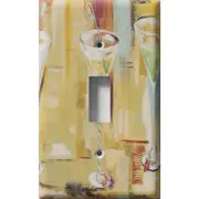 SnazzySwitch Retro Martinis Decorative Light Switch Plate Cover