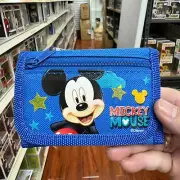 Disney Mickey Mouse Small Tri Fold Wallet for kids - Blue